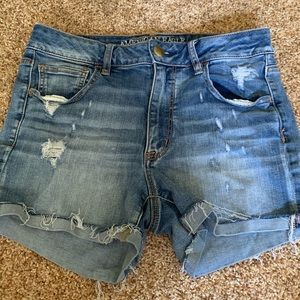 Hi-rise Jean Shorts